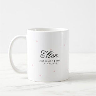 Hübsche Elegante Mutter der Bride Blush Pink Tasse