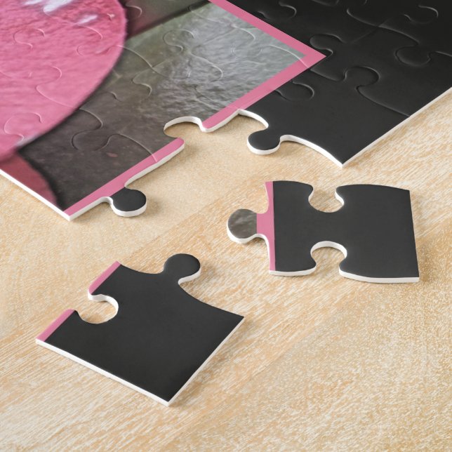 Hübsche, elegante rosa Kamelie-Blume Puzzle (Seite)