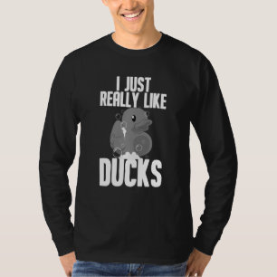 Hübsche Ente für entbeinte Tiere Jagdmännchen Frau T-Shirt