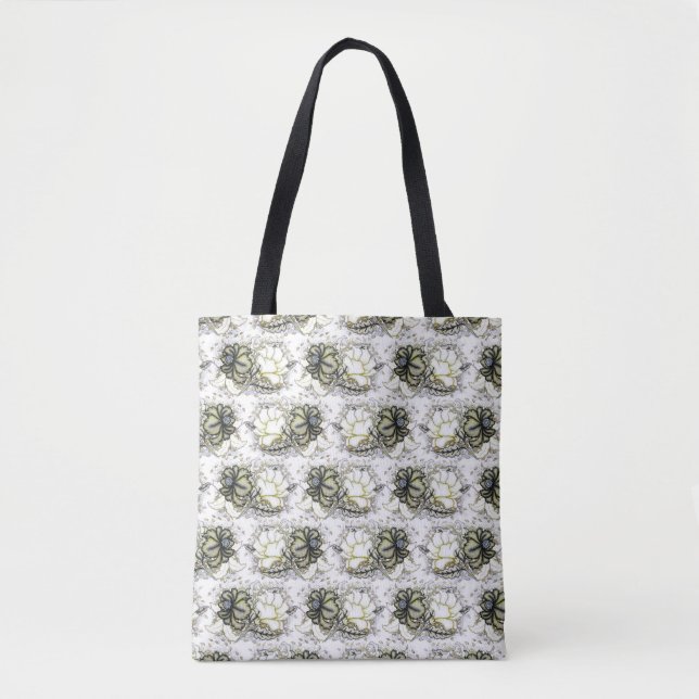 Hübsche Eylisa Floral Tote Tasche, gelb (Vorderseite)