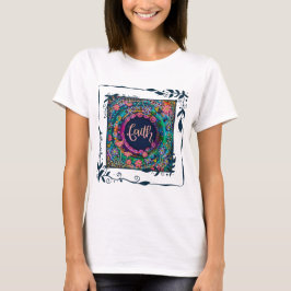 Hübsche Faith Floral Blätter Inspirivity T - Shirt