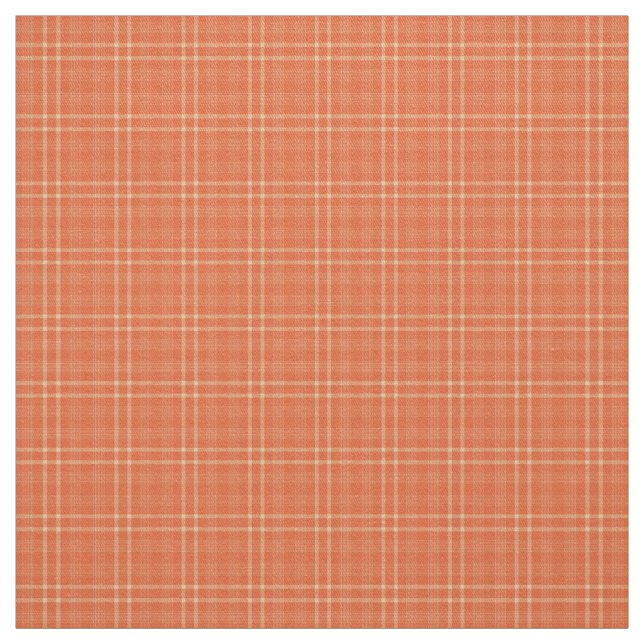 Hübsche Fall Orange Tartan Muster Stoff (Muster)