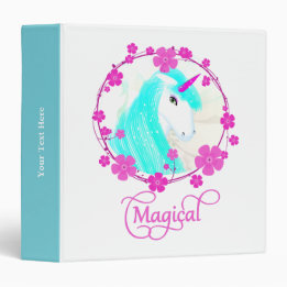 Hübsche Fantasie Einhorn Personalisiert 3,8 Cm Ordner