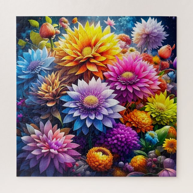 Hübsche Farben Wasserfarben Kunst, Dichtung und Mu Puzzle (Vertikal)