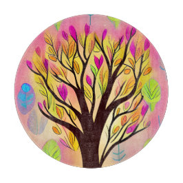 Hübsche Farbenblüte Schneidebrett