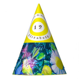 Hübsche, farbenfrohe Wilde Blume Party Hat Partyhütchen