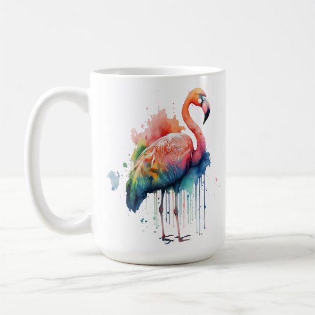 HÜBSCHE FARBFARBE KAFFEETASSE (Links)