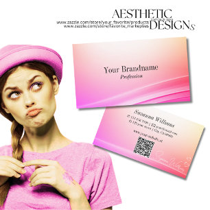 Hübsche, farbige, abgerundete Dekoration mit QR-Co Visitenkarte