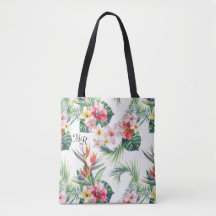 Hübsche farbige Hawaiian Monogram Totbeutel