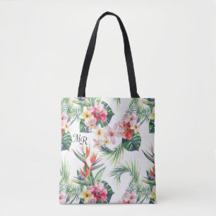 Hübsche farbige Hawaiian Monogram Totbeutel