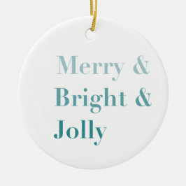 Hübsche Farbtypografie Merbright Weihnachten Keramik Ornament