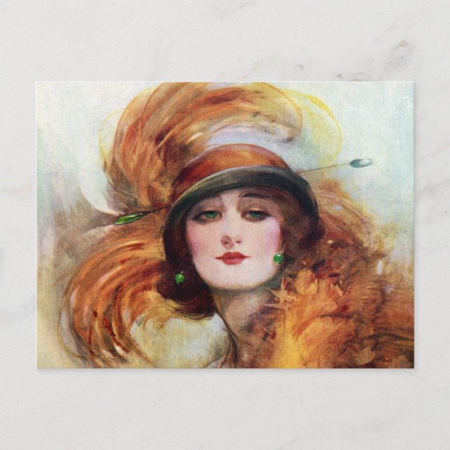 Hübsche Fashion der Flapper-Frauen in den 1920er J Postkarte (Vorderseite)