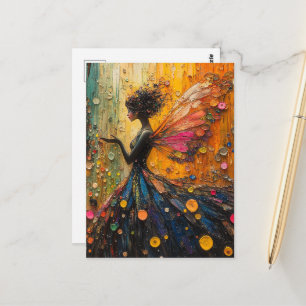 Hübsche Feen-Fantasie Postkarte