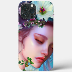 Hübsche Feenblumen im Haar Fantasy-Kunst   Case-Mate iPhone Hülle