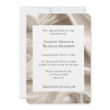 Hübsche Feminine Champagne Gold Imitats Satin Wedd