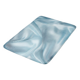 Hübsche Feminine Light Blue Imitats Satin Badematte