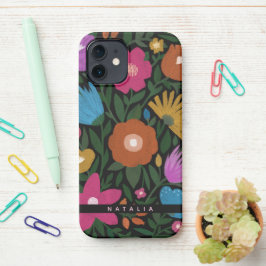 Hübsche, fett gestrichene Florals | Name iPhone 12 Hülle