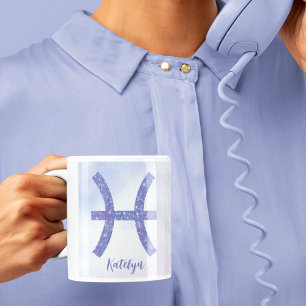 Hübsche Fische Astrologie Signieren Personalisiert Kaffeetasse