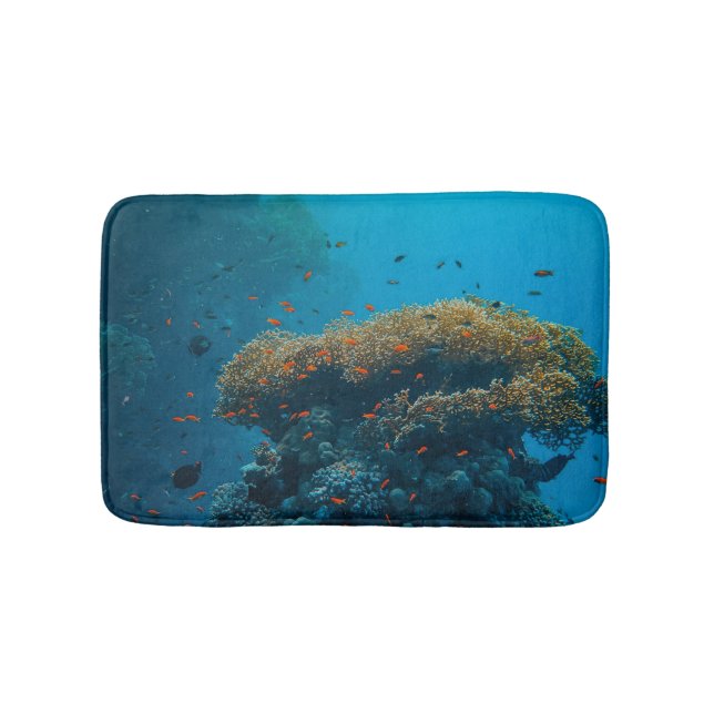Hübsche Fische und Riffe Badematte (Vorderseite)