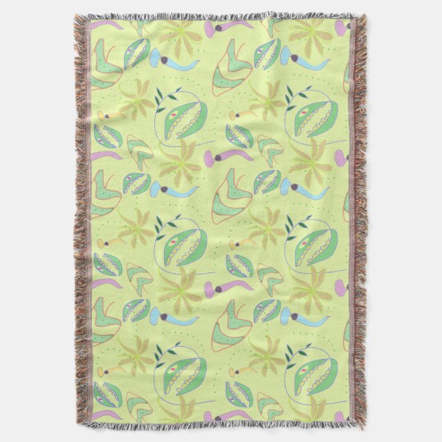 Hübsche Fleischfresser-Pflanze zeichnend nahtlose  Decke (Vorderseite Vertikal)