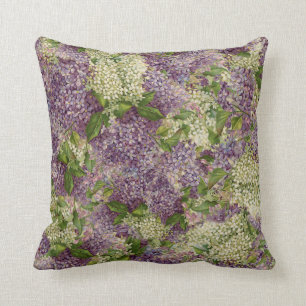 Hübsche Flieder-gestreiftes modernes Vintages Kissen