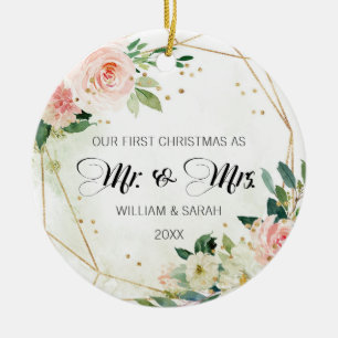 Hübsche Flora und Goldküche Erstmals Weihnachten Keramik Ornament