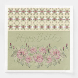 Hübsche Flora und Muster gemischt Serviette