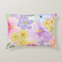 Hübsche florale Aquarelle Dekokissen