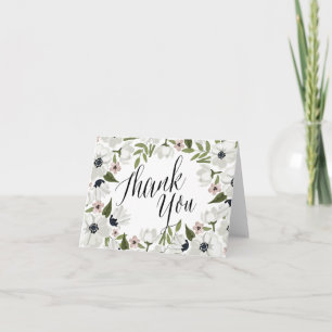 Hübsche Florale Dankeskarten Dankeskarte