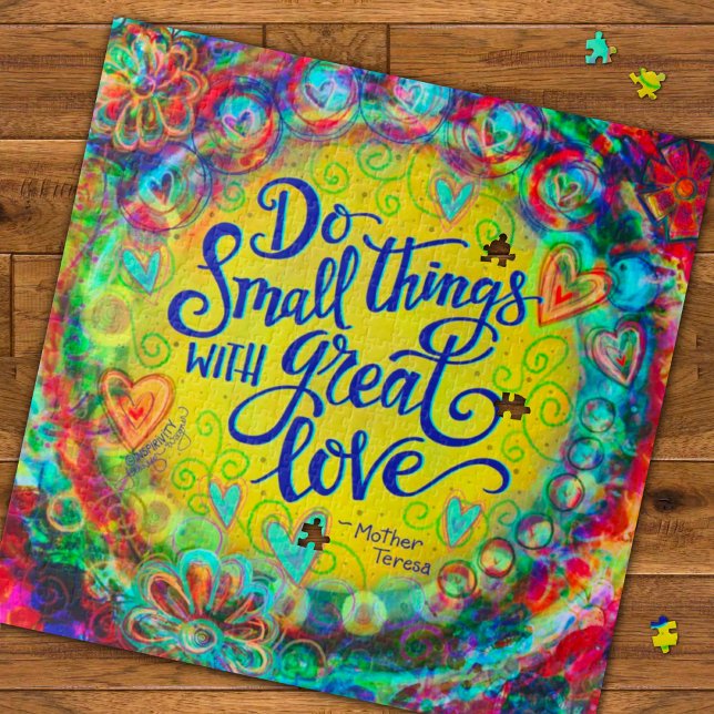 Hübsche florale Kleinigkeiten Große Liebe Inspiriv Puzzle (Von Creator hochgeladen)