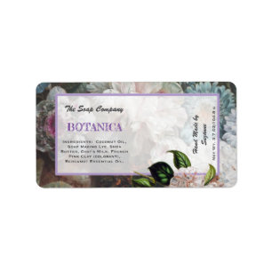 Hübsche florale Kosmetika Verpackungsaufkleber/Eti Adressaufkleber