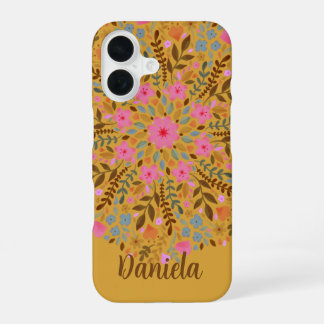 Hübsche florale Mandala-iPhone-Hülle für sie iPhone 16 Hülle