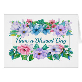 Hübsche florale Notecard