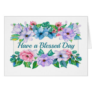 Hübsche florale Notecard