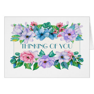 Hübsche florale Notecard