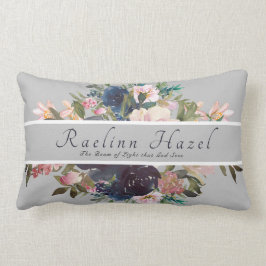 Hübsche florale Personalisierte Bedeutung Baby Mäd Lendenkissen