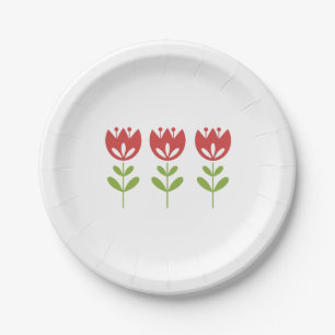 Hübsche Florentiner Tulips Jeden Anlass Party Ver Pappteller