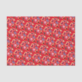 Hübsche Foil Textured Stack Double Heart Lollipops Seidenpapier