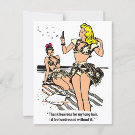 Hübsche Frauen am Strand, Spaß, Vintag Postkarte