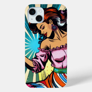 Hübsche Frauentänzerin Salsa Pop Art Case-Mate iPhone Hülle