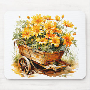 Hübsche frische Blumen Mousepad
