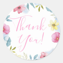 Hübsche Frühlingsfloral Pastel Danke Baby Dusche