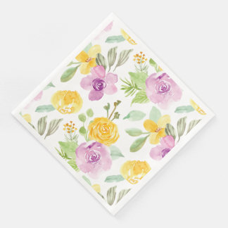 Hübsche Frühlingsflorfarbe Serviette