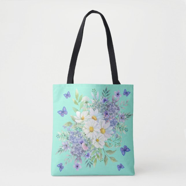Hübsche Frühlingsfrüchte, Blüten und Schmetterling (Vorderseite)