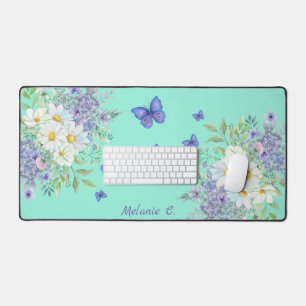 Hübsche Frühlingsfrüchte, Blüten und Schmetterling Schreibtischunterlage