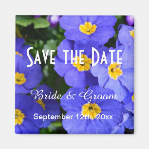 Hübsche Frühlingshaube Blume Save the Date Magnet
