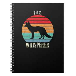 Hübsche Fuchs-Geschenke Schönes Wildtier Vintage R Notizblock