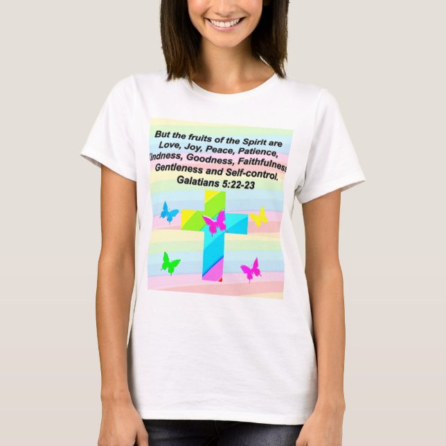 HÜBSCHE GALATIANER 5 OBST DES SPIRITS T-Shirt (Vorderseite)