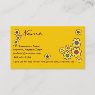 Hübsche geistreiche lesbische Geschäfts-Karte Visitenkarte