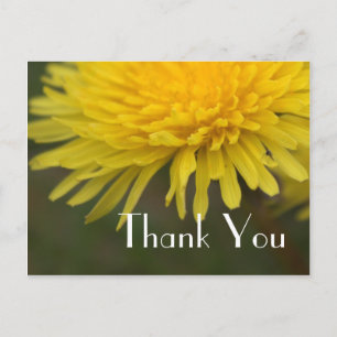 Hübsche gelbe Blume Lüster danke Postkarte